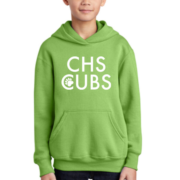 Port & Company Youth Core Fleece Pullover Hooded Sweatshirt - Printed Logo Thumbnail