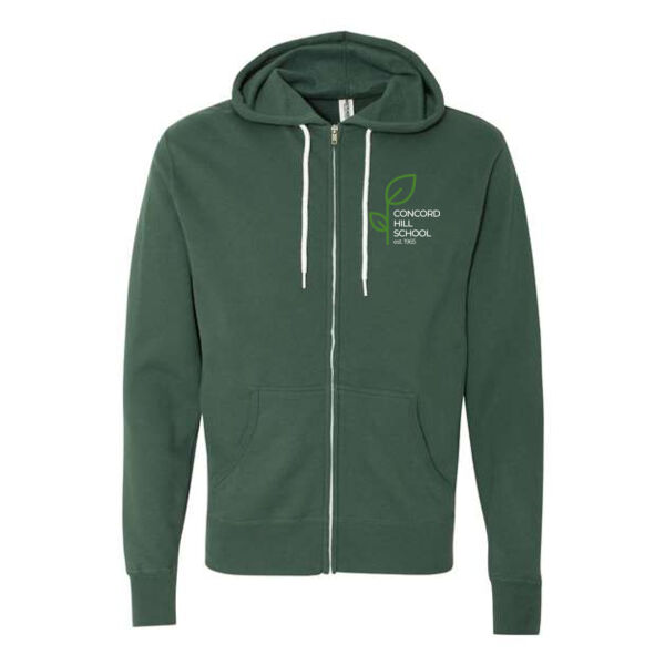 Independent Trading Co - Lightweight Full-Zip Sweatshirt - Printed Logo Thumbnail