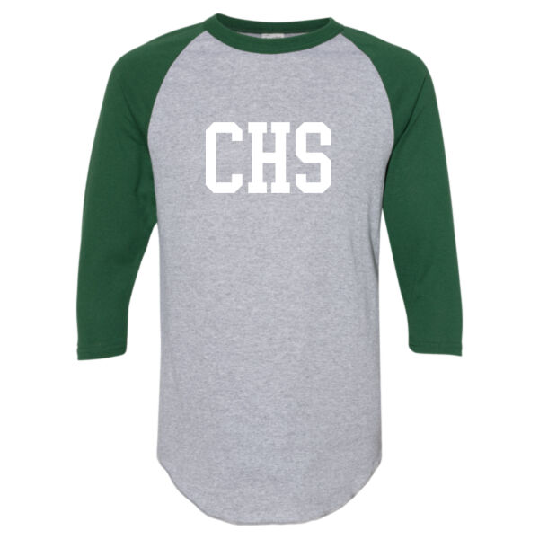 Three-Qurter Raglan Sleeve Baseball Jersey - Printed Logo Thumbnail